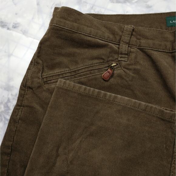 Lauren Ralph Lauren Jeans Straight Leg Brown Corduroy Classic Acadamia size 14 - Picture 7 of 8